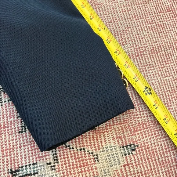 Stafford 44R Mens Navy Blue Blazer Sport Coat Gold Buttons Wool Blend - Picture 6 of 9